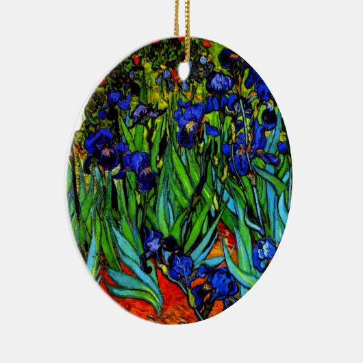 Van Gogh - Irissen, beroemd schilderij, Keramisch Ornament (Rechts)