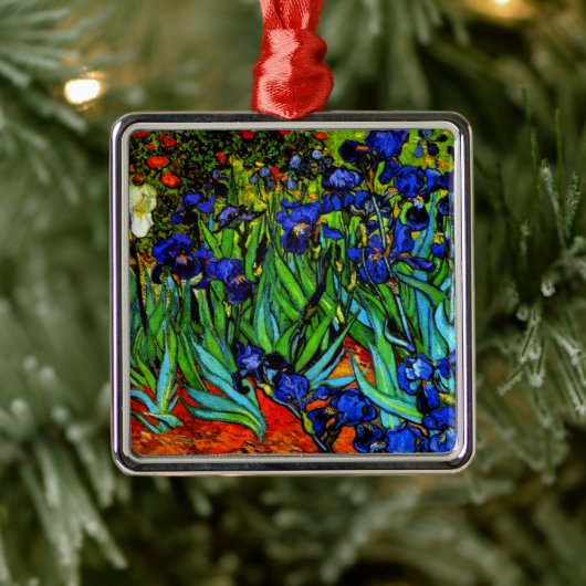 Van Gogh - Irissen, beroemd schilderij, Metalen Ornament (Boom)
