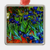 Van Gogh - Irissen, beroemd schilderij, Metalen Ornament (Voorkant)