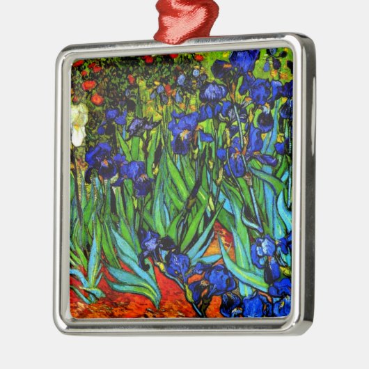 Van Gogh - Irissen, beroemd schilderij, Metalen Ornament (Links)