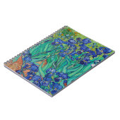 Van Gogh Irissen. Blauwe bloemen natuur impression Notitieboek (Linkerzijde)