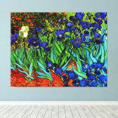 Van Gogh - Irissen Canvas Afdruk (Insitu (Houten vloer))