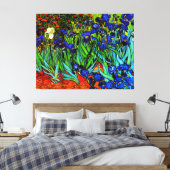 Van Gogh - Irissen Canvas Afdruk (Insitu (Slaapkamer))