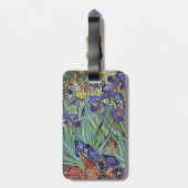 Van Gogh Irissen Impressionistisch Schilderij Bagagelabel (Achterkant verticaal)