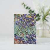 Van Gogh Irissen Impressionistisch Schilderij Briefkaart (Staand voorkant)