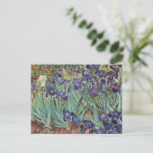 Van Gogh Irissen Impressionistisch Schilderij Briefkaart (Staand voorkant)