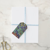 Van Gogh Irissen Impressionistisch Schilderij Cadeaulabel (Met Touw)