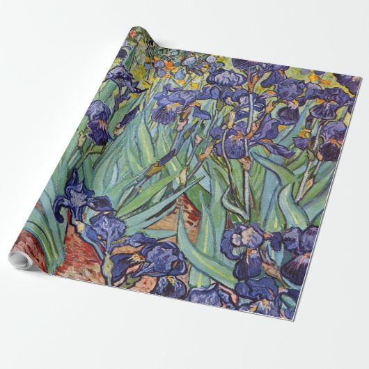 Van Gogh Irissen Impressionistisch Schilderij Cadeaupapier (Uitgerold)
