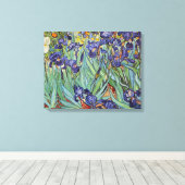 Van Gogh Irissen Impressionistisch Schilderij Canvas Afdruk (Insitu (Houten vloer))
