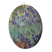 Van Gogh Irissen Impressionistisch Schilderij Dartbord (Voorkant Rechts)