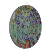 Van Gogh Irissen Impressionistisch Schilderij Dartbord (Voorkant Links)