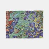 Van Gogh Irissen Impressionistisch Schilderij Fleece Deken (Voorkant (Horizontaal))