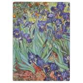 Van Gogh Irissen Impressionistisch Schilderij Klembord (Achterkant)