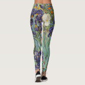 Van Gogh Irissen Impressionistisch Schilderij Leggings (Achterkant)