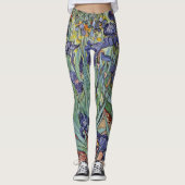 Van Gogh Irissen Impressionistisch Schilderij Leggings (Voorkant)