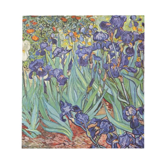 Van Gogh Irissen Impressionistisch Schilderij Notitieblok (Voorkant)
