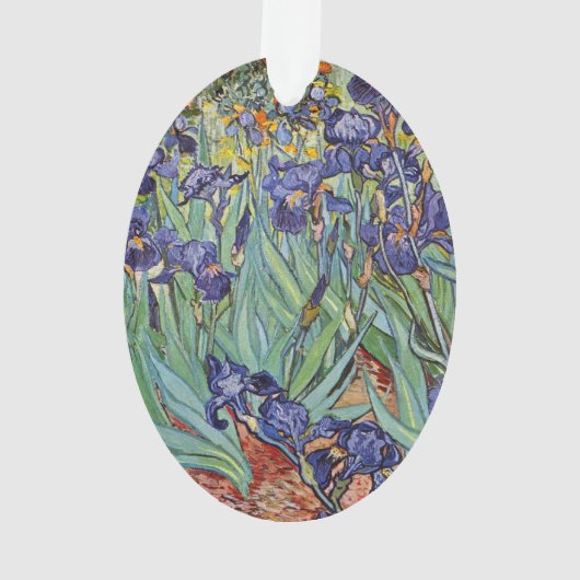 Van Gogh Irissen Impressionistisch Schilderij Ornament (achterkant)