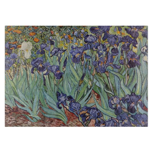 Van Gogh Irissen Impressionistisch Schilderij Snijplank (Voorkant)
