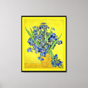 Van Gogh - Irissen ingelijst Canvas Afdruk