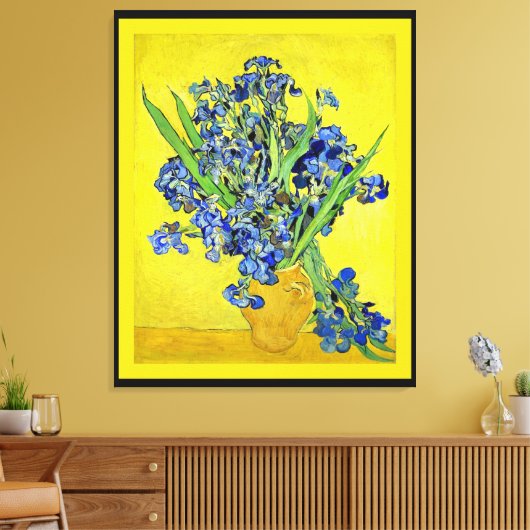 Van Gogh - Irissen ingelijst Canvas Afdruk (Insitu (Woonkamer))
