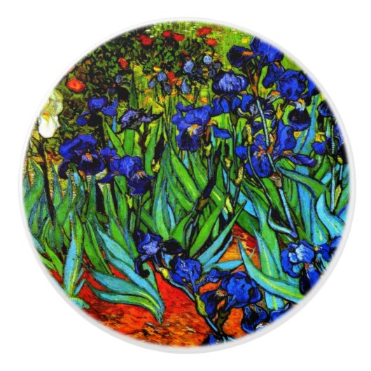 Van Gogh - Irissen Keramische Knop (Voorkant)