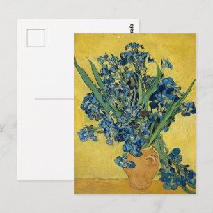 Van Gogh Irissen - Krachtig Blauw & Geel Kunst Briefkaart