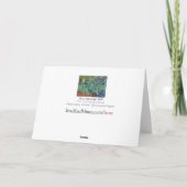 Van Gogh Irissen, Notecard Kaart (Achterkant)