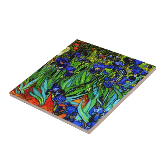 Van Gogh - Irissen Tegeltje (Zijkant)