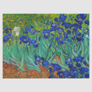 Van Gogh Irist Floral Blue Tissue Paper Tissuepapier