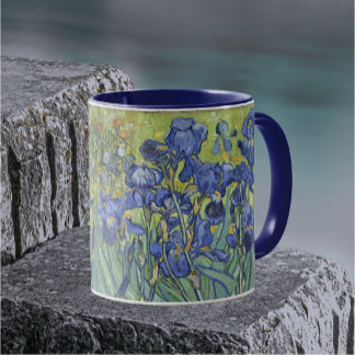 Van Gogh IrisVintage Floral Mok