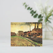 Van Gogh - Iron Mill in Den Haag, Briefkaart (Staand voorkant)