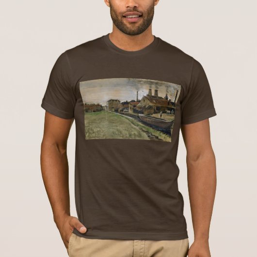 Van Gogh Iron Mill in the Hague Fine Art T-shirt (Voorkant)