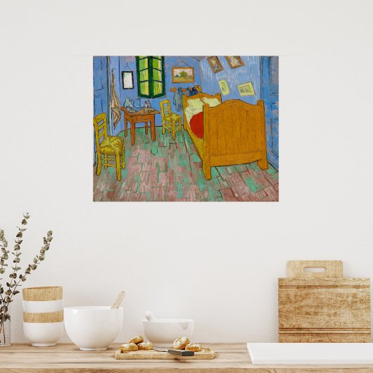 Van Gogh is de slaapkamer Poster (Keuken)