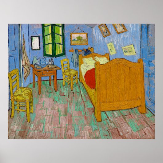 Van Gogh is de slaapkamer Poster (Voorkant)