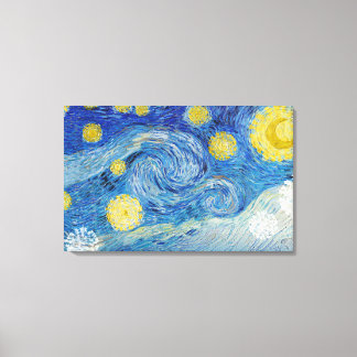 Van Gogh is het Sterrennacht Canvas