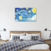Van Gogh is het Sterrennacht Canvas (Insitu (Slaapkamer))