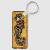 Van Gogh Japans met dank aan Oiran portret Sleutelhanger (Achterkant)