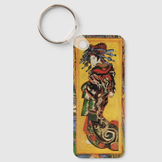 Van Gogh Japans met dank aan Oiran  portret Sleutelhanger (Voorkant)