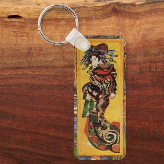 Van Gogh Japans met dank aan Oiran portret Sleutelhanger (Voorkant)