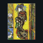 Van Gogh Japonaiserie Oiran Briefkaart<br><div class="desc">Van Gogh Japonaiserie Oiran briefkaart. Olieverf op canvas vanaf 1887. Japonaiserie Oiran is Van Gogh's prachtige afbeelding van een Japanse oiran in de stijl van Kesai Eisen. De oiran was beleefd, die kostuums droeg en als entertainers diende die muziek- en theeceremonies uitvoerden. Van Gogh's Oiran draagt een fancy zwarte, groene...</div>