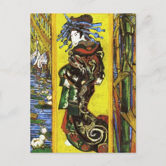 Van Gogh Japonaiserie Oiran Briefkaart (Voorkant)