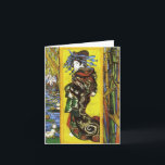Van Gogh Japonaiserie Oiran Note Card Kaart<br><div class="desc">Van Gogh Japonaiserie Oiran briefkaart. Olieverf op canvas vanaf 1887. Japonaiserie Oiran is Van Gogh's prachtige afbeelding van een Japanse oiran in de stijl van Kesai Eisen. De oiran was beleefd, die kostuums droeg en als entertainers diende die muziek- en theeceremonies uitvoerden. Van Gogh's Oiran draagt een fancy zwarte, groene...</div>