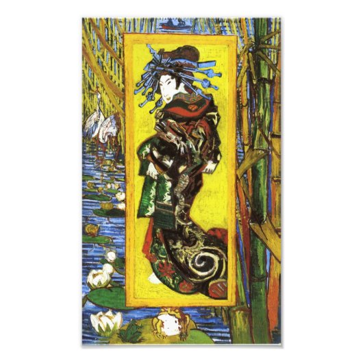 Van Gogh Japonaiserie Oiran Print Foto Afdruk (Voorkant)