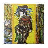 Van Gogh Japonaiserie Oiran Tile Tegeltje (Voorkant)