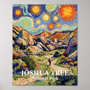 Van Gogh Joshua Tree Hidden Valley Vintage Woestij Poster