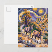 Van Gogh Joshua Tree Wildlife Sheep & Aangepaste t Briefkaart (Voorkant / Achterkant)