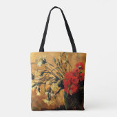 Van Gogh - Jug met rode en witte anjers Tote Bag (Achterkant)