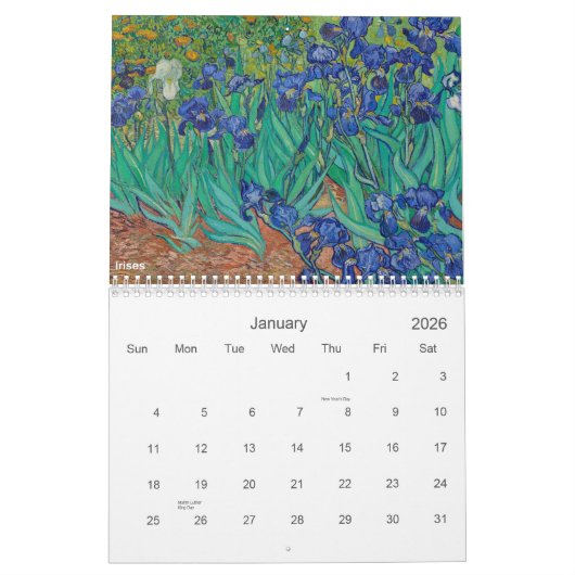 Van Gogh Kalender (Jan 2026)