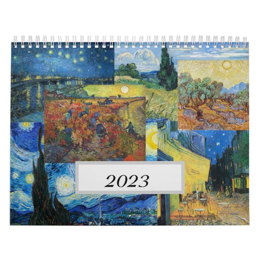 Van Gogh kalender - 12 maanden, 12 schilderijen (Hoes)