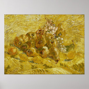 Van Gogh - kasten, luiers, peren en druiven Poster